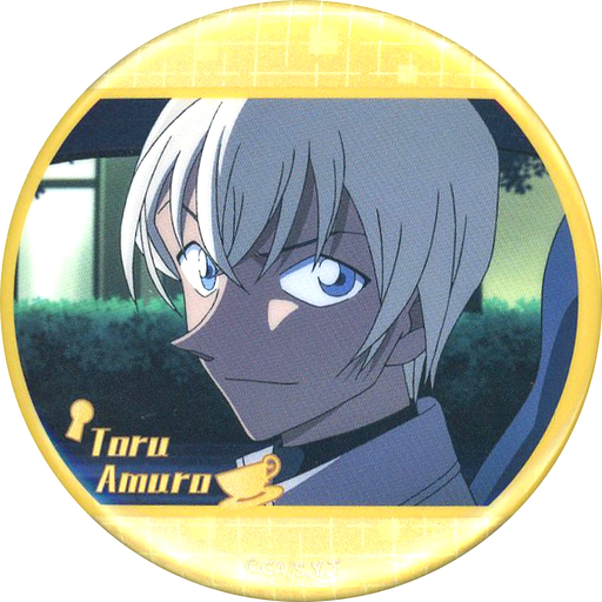 Toru Amuro In Car Detective Conan TV-animation Badge Button Vol.3 Detective Conan Cafe in Shanghai [USED]