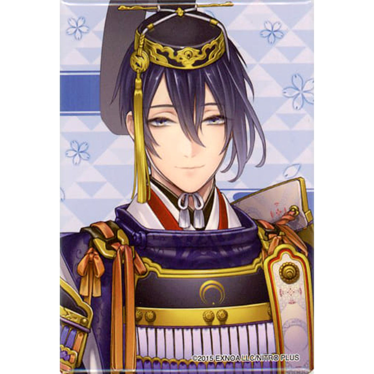 Touken Ranbu ONLINE Mikazuki Munechika Kiwame Square Can Badge Collection Part 1 Buttons [USED]