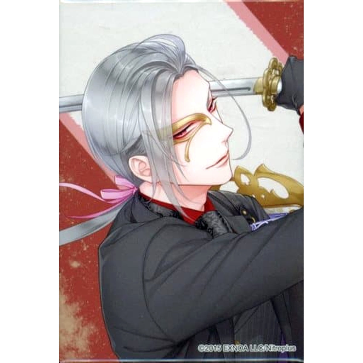 Touken Ranbu ONLINE Daihannya Nagamitsu Kiwame Square Can Badge Collection Battle Part 5 Buttons [USED]