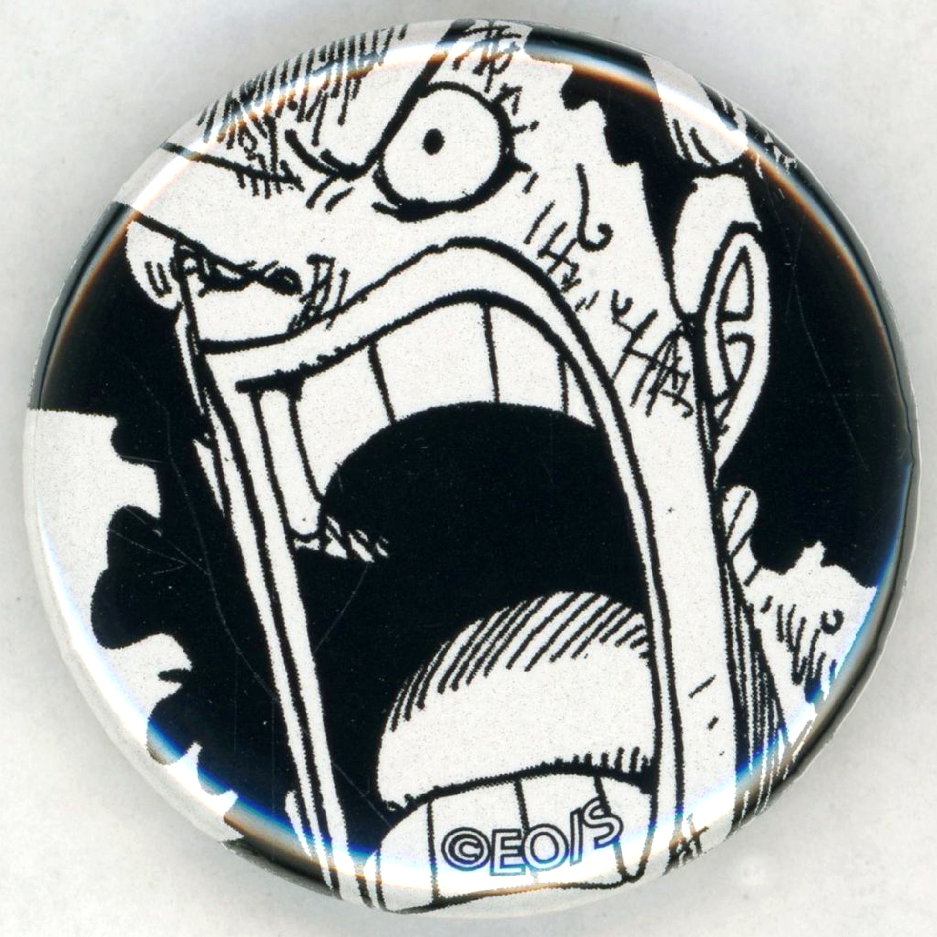 Usopp Face Left Side Open Mouth One Piece 25th ALL FACES RAYARD MIYASHITA PARK Button Gacha [USED]