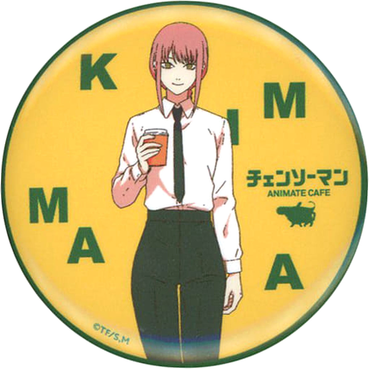 Chainsaw Man Makima Trading Can Badge animate cafe Limited Buttons [USED]