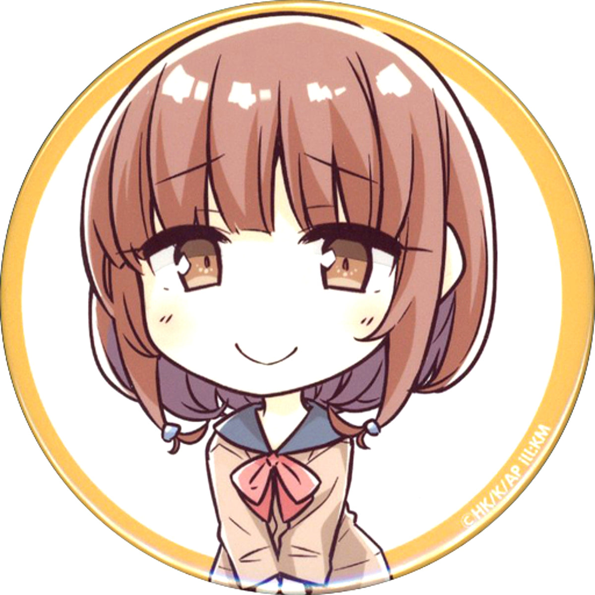 Kaede Azusagawa Mini Character Button Kujibikido Rascal Does Not Dream Series Online Kuji 2022 Fall D-15 Prize [USED]