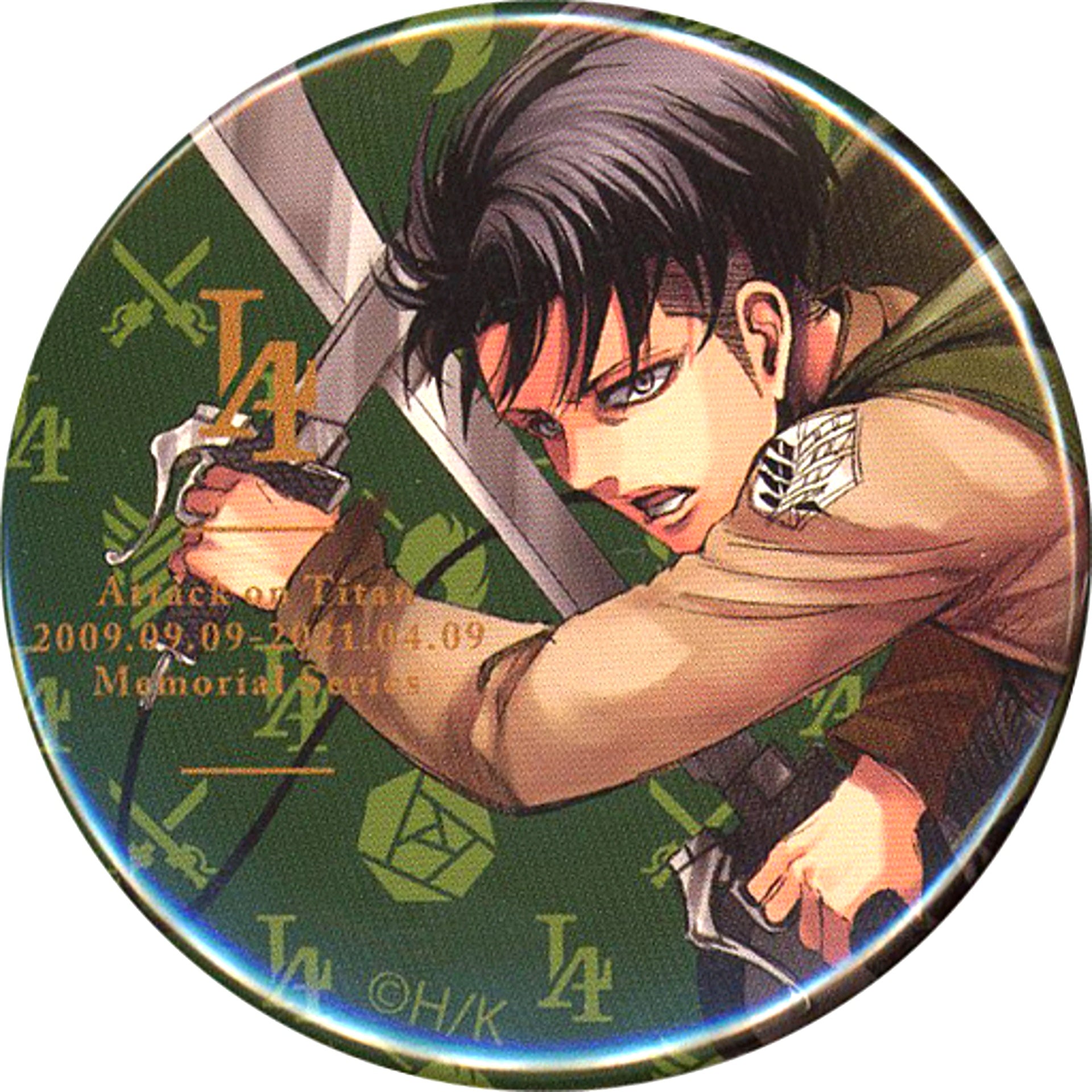 Levi Ackerman Attack on Titan Online Exhibition Trading Badge B Ver. [USED]