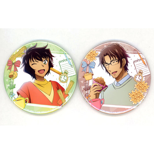 Masumi Sera & Subaru Okiya Button Set of 2 Break Time Ver. Detective Conan [USED]