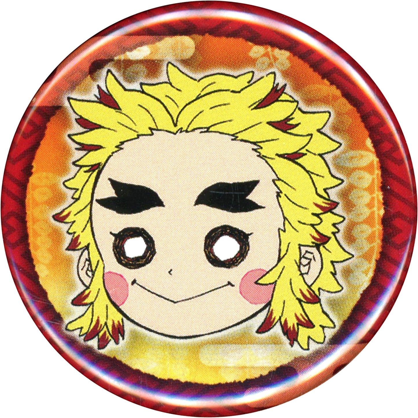 Kyojuro Rengoku Demon Slayer: Kimetsu no Yaiba Koyoharu Gotouge Original Art Exhibition Petit Button [USED]