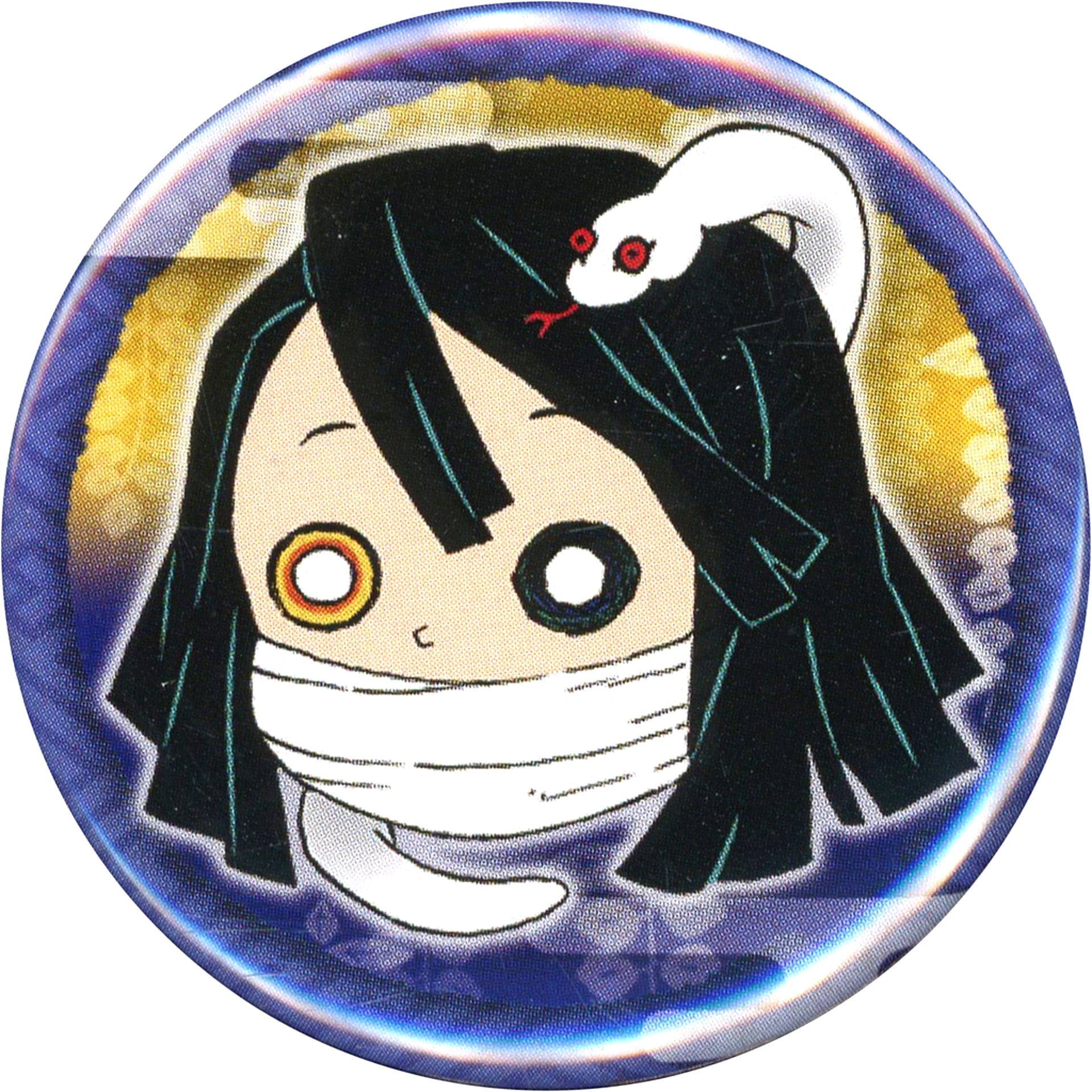 Obanai Iguro Demon Slayer: Kimetsu no Yaiba Single Item Petit Button Koyoharu Gotouge Art Exhibition [USED]