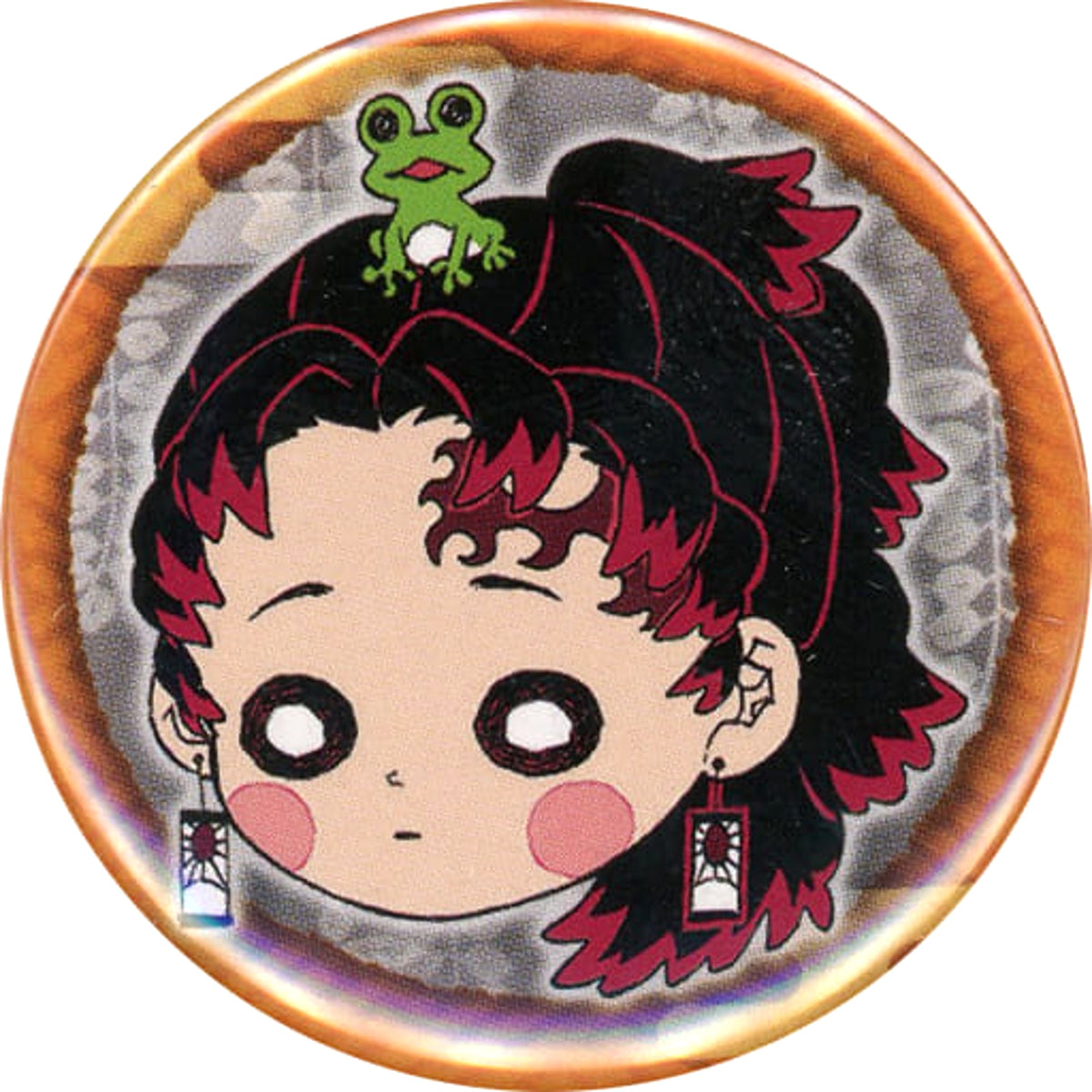 Demon Slayer: Kimetsu no Yaiba Yoriichi Tsugikuni Petit Can Badge Koyoharu Gotoge Original Art Exhibition Limited Buttons [USED]