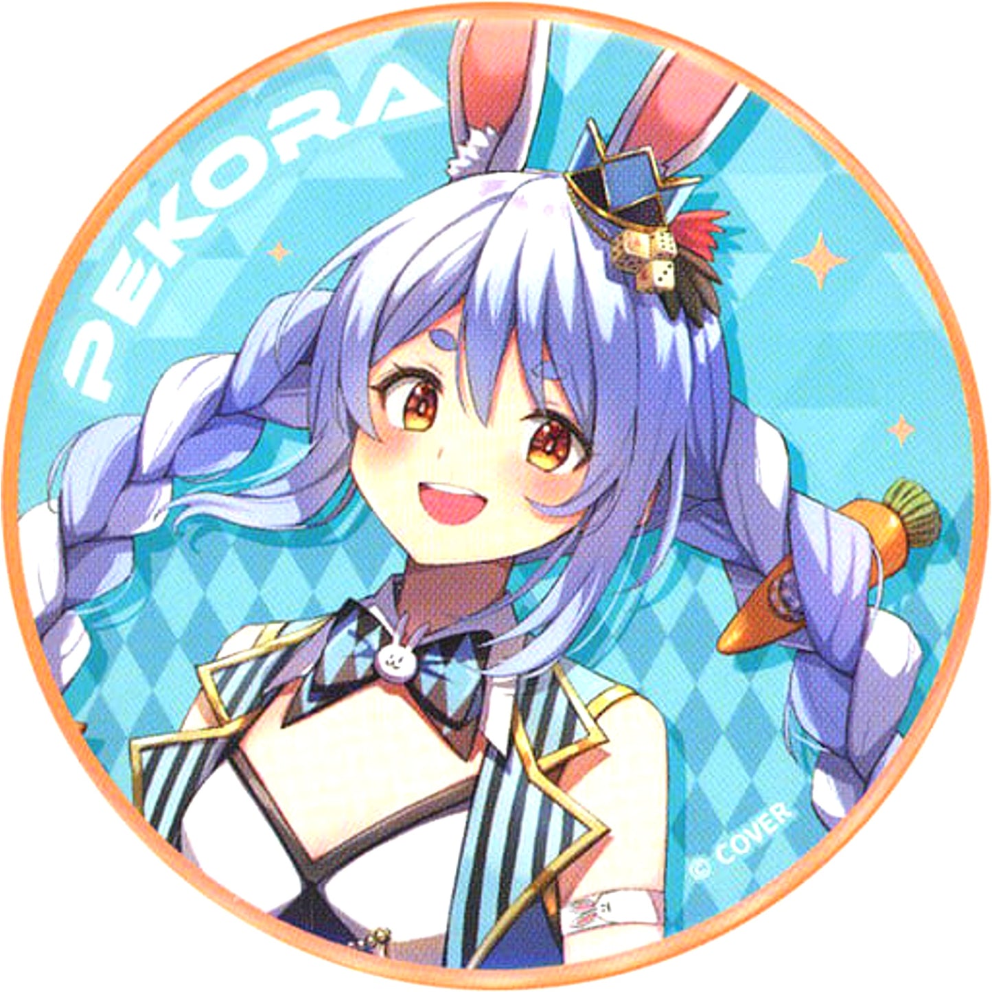 hololive Virtual YouTuber Usada Pekora Casino Dealer Ver. hololive x RED TOKYO TOWER Trading Button Full Body Ver. [USED]