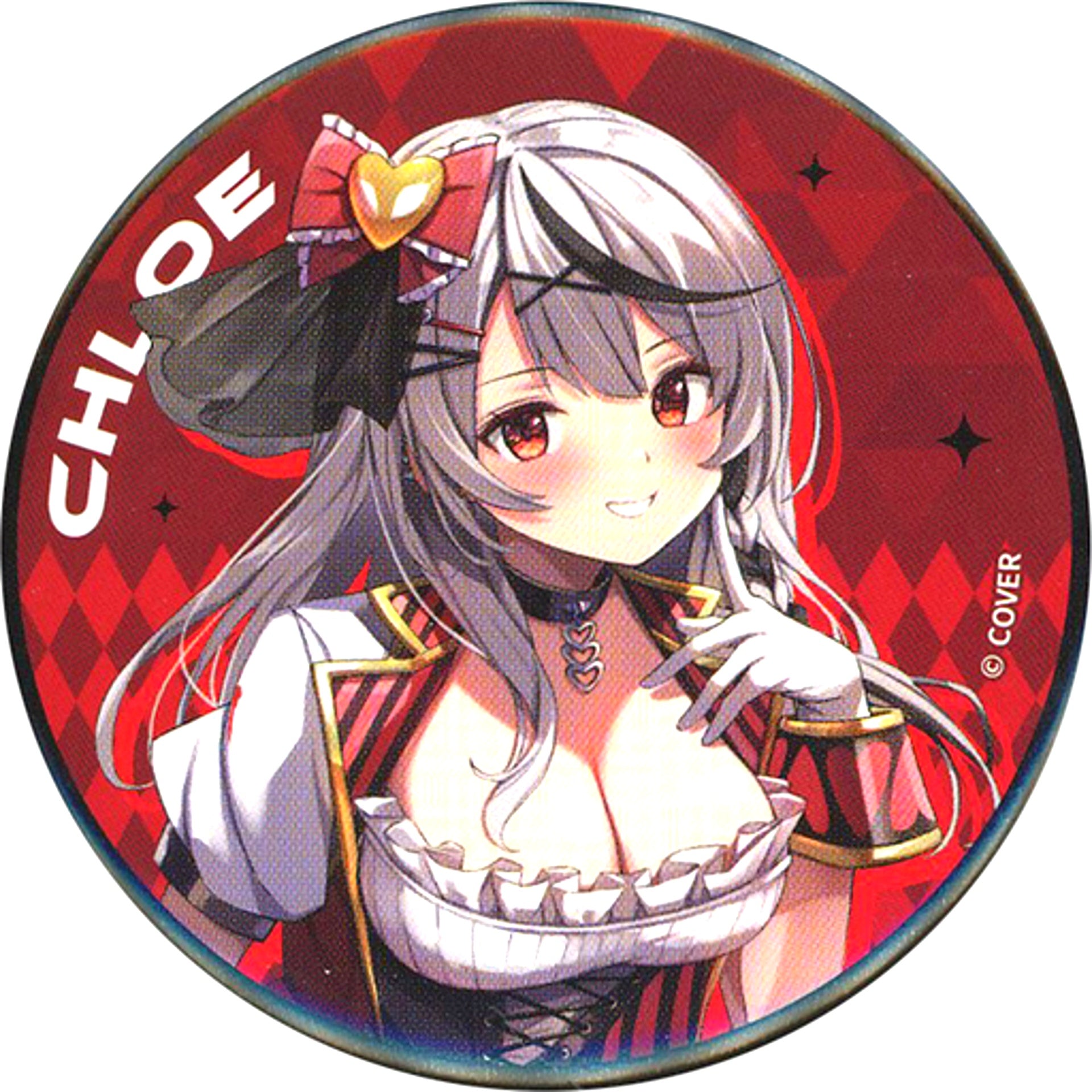 Sakamata Chloe Casino Dealer Ver. Virtual YouTuber Hololive Trading Button Full Body Ver. x RED TOKYO TOWER [USED]