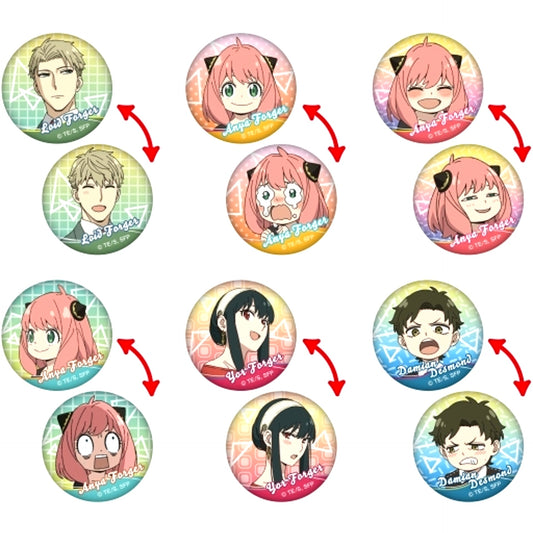 Set of 6 SPY x FAMILY Changing Badge [USED]