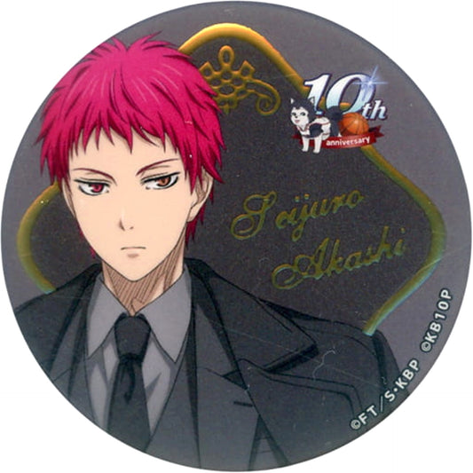 Kuroko's Basketball Seijuro Akashi Trading Foil-Stamped Can Badge 2022 Summer 10th Anniversary Pop-Up Store in Marui Limited Buttons [USED]