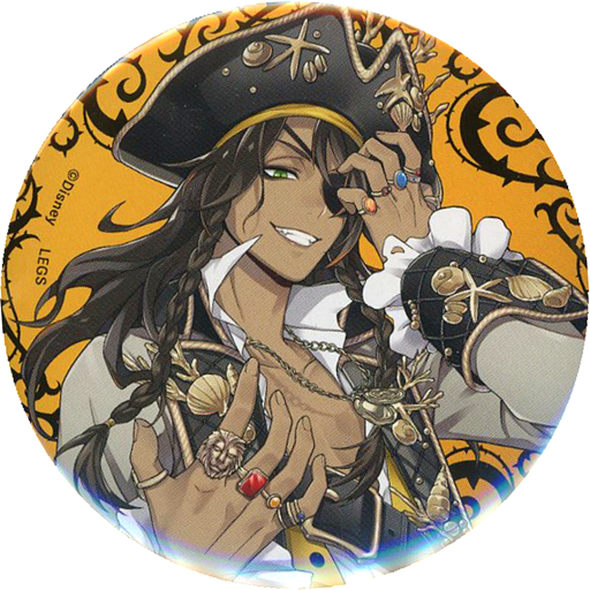 Leona Kingscholar Disney Twisted-Wonderland Big Button OH MY CAFE 3rd [USED]