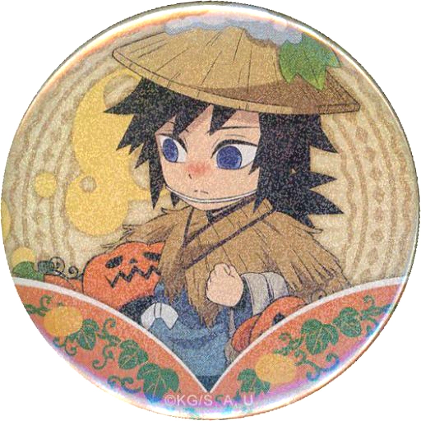 Giyu Tomioka Demon Slayer: Kimetsu no Yaiba Glitter ufotable Cafe Machi Asobi CAFE Halloween Event 2022 Random Button A [USED]