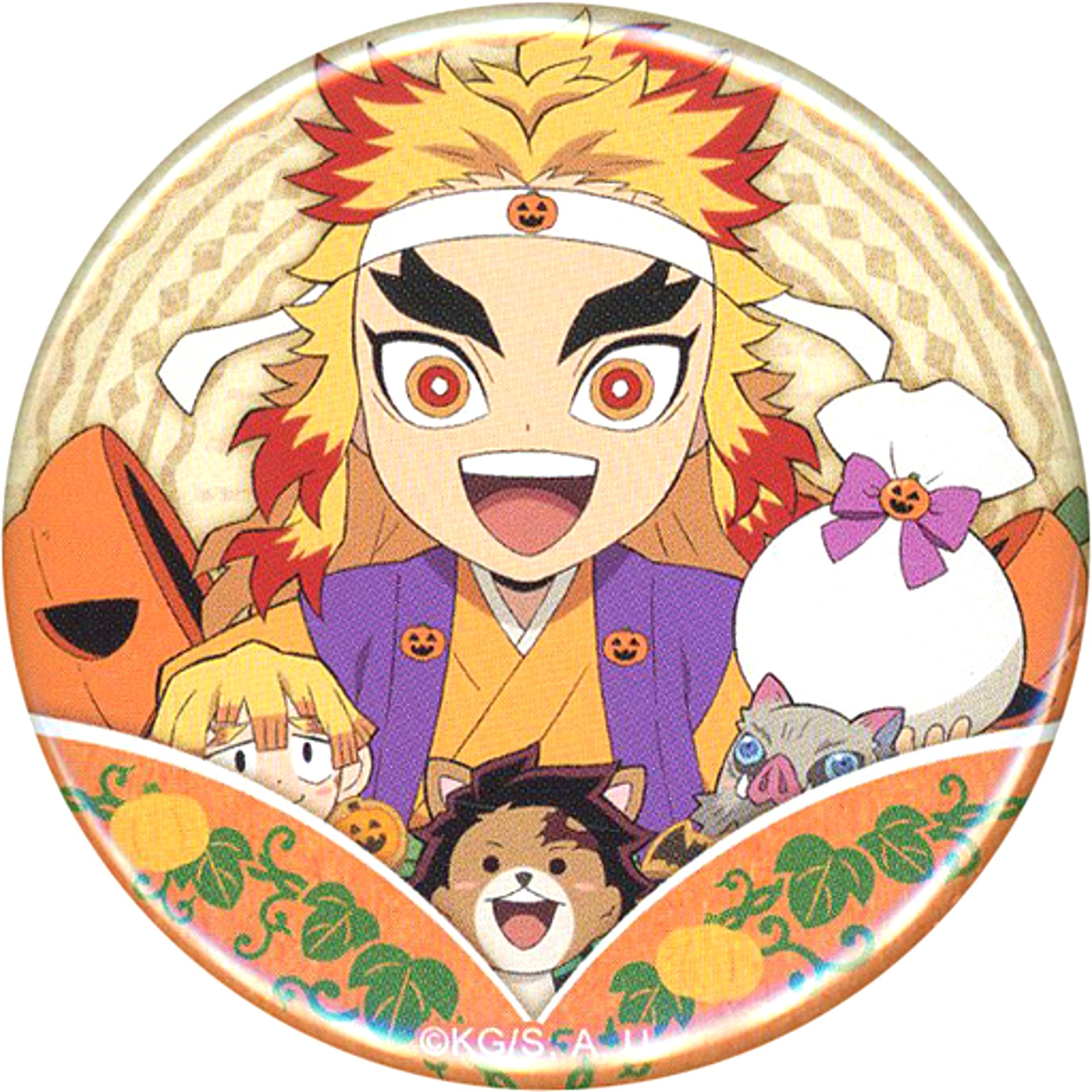 Kyojuro Rengoku Normal Demon Slayer: Kimetsu no Yaiba Random Button B ufotable Cafe Machi Asobi CAFE Halloween Event 2022 [USED]