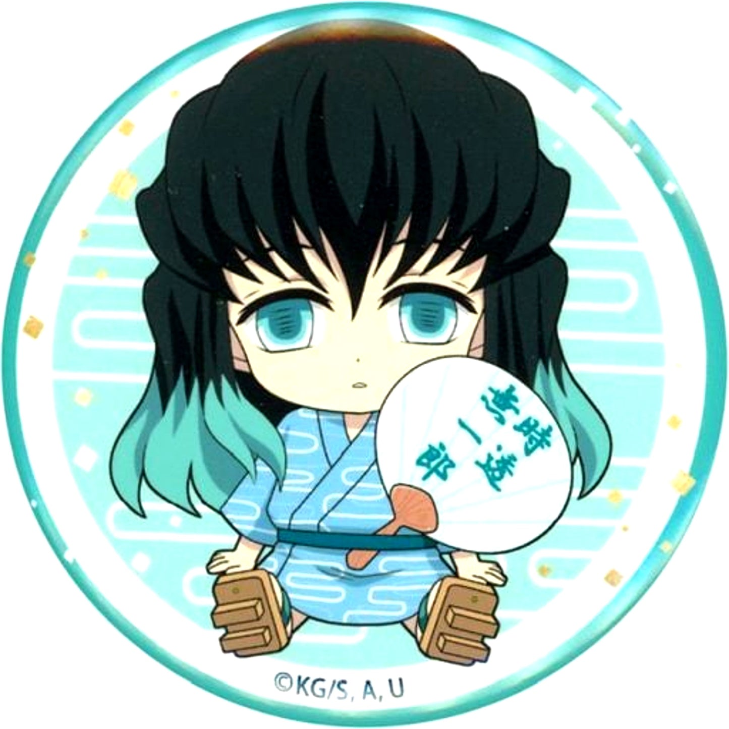 Muichiro Tokito Demon Slayer Randen Eigamura Kyo no Oshigoto 3 Petanko Trading Button Summer Festival Ver. Vol.2 [USED]
