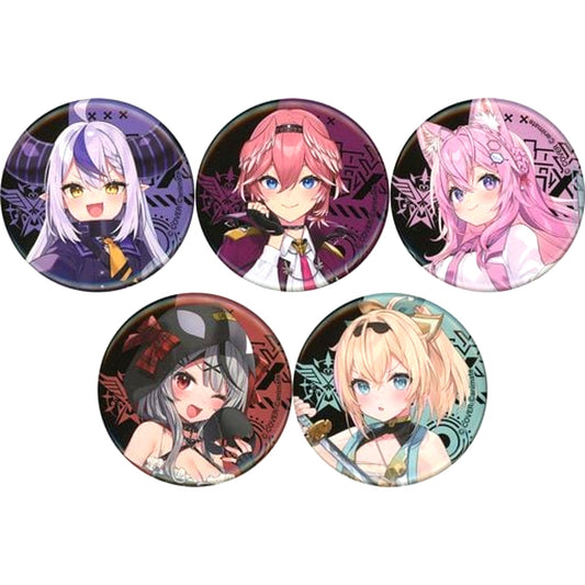 Set of 5 Virtual YouTuber Hololive Secret Society holoX Button Collection [USED]
