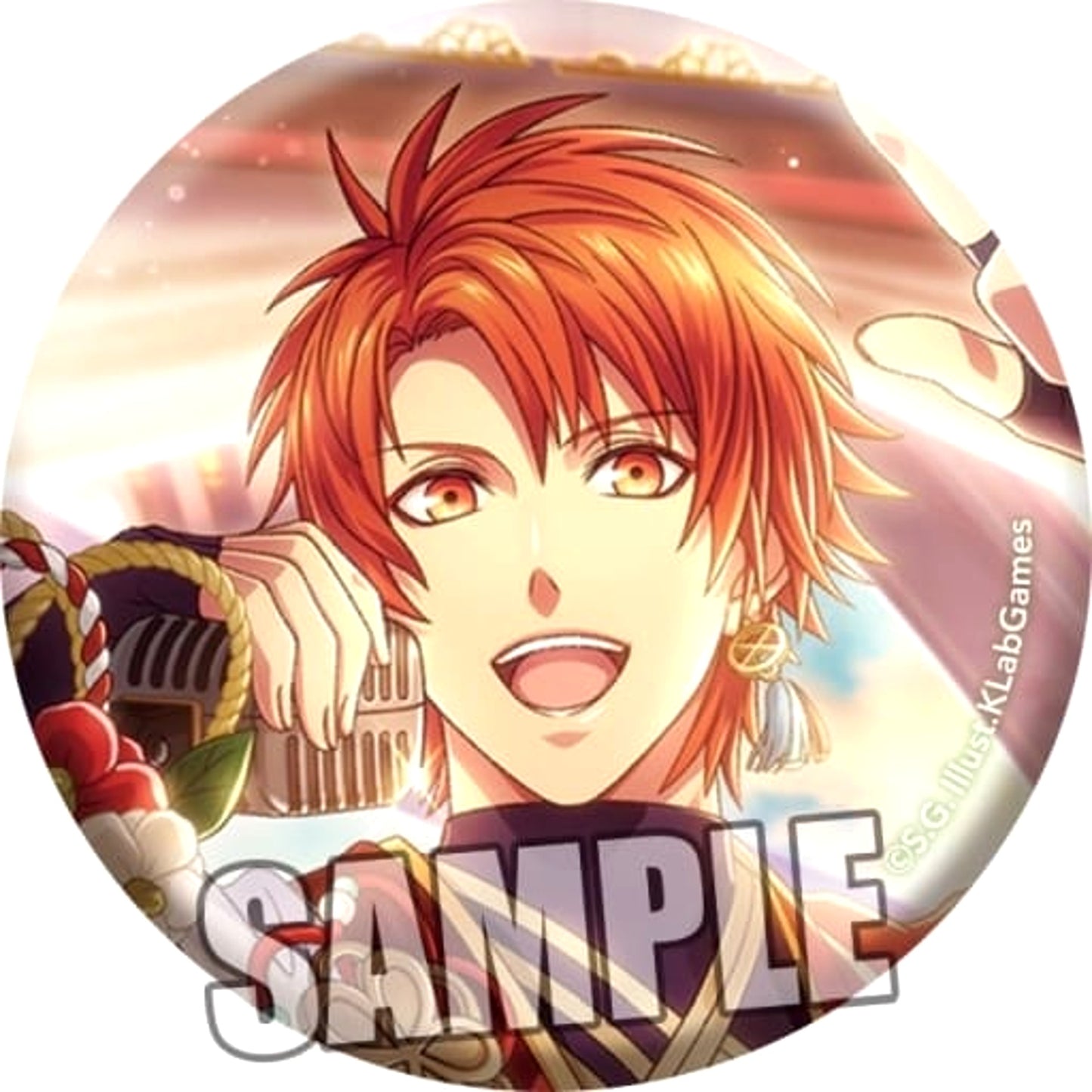 Uta no Prince Sama Shining Live Otoya Ittoki Trading Japanese Style Can Badge New Year Festival of The Tigers Another Shot Ver. Buttons [USED]