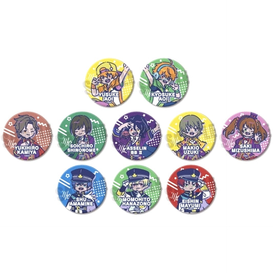 Set of 10 The Idolmaster SideM Retopopu Vol. 3 Leather Badge [USED]