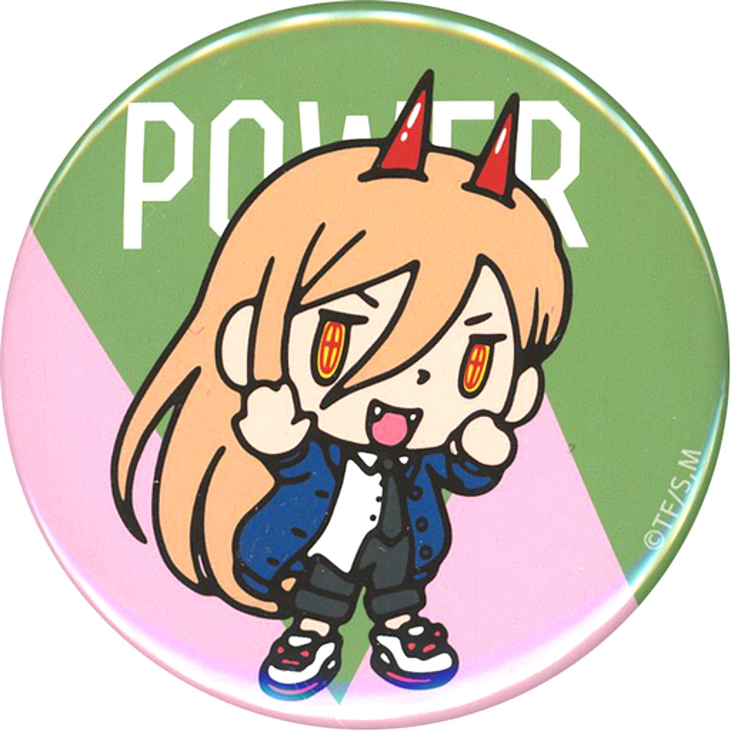 Power Deformed Chainsaw Man POP UP SHOP in PARCO Button [USED]