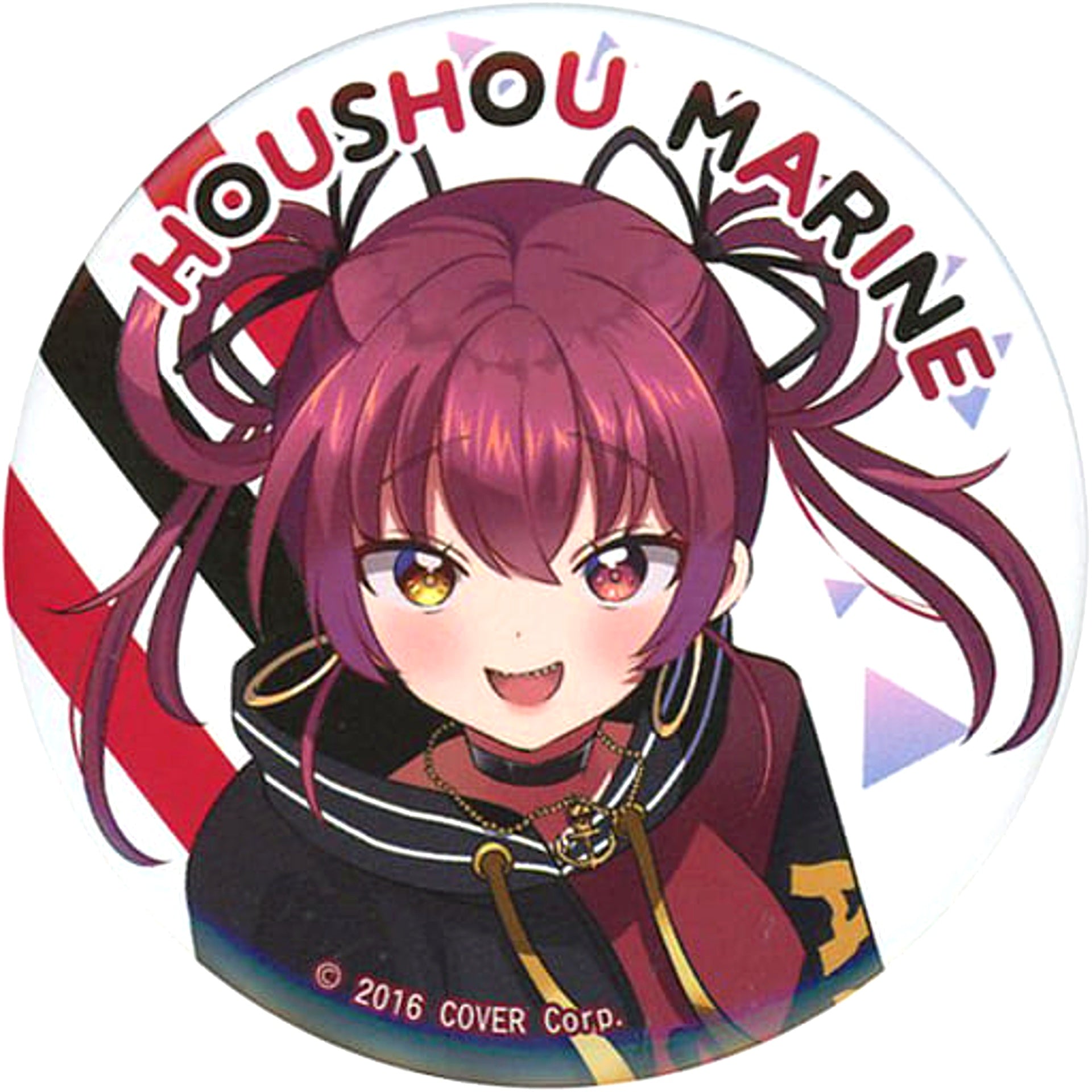 Virtual YouTuber hololive Houshou Marine Bowling Ver. Full Body Illustration Trading Button hololive x ROUND1 Collaboration Campaign [USED]