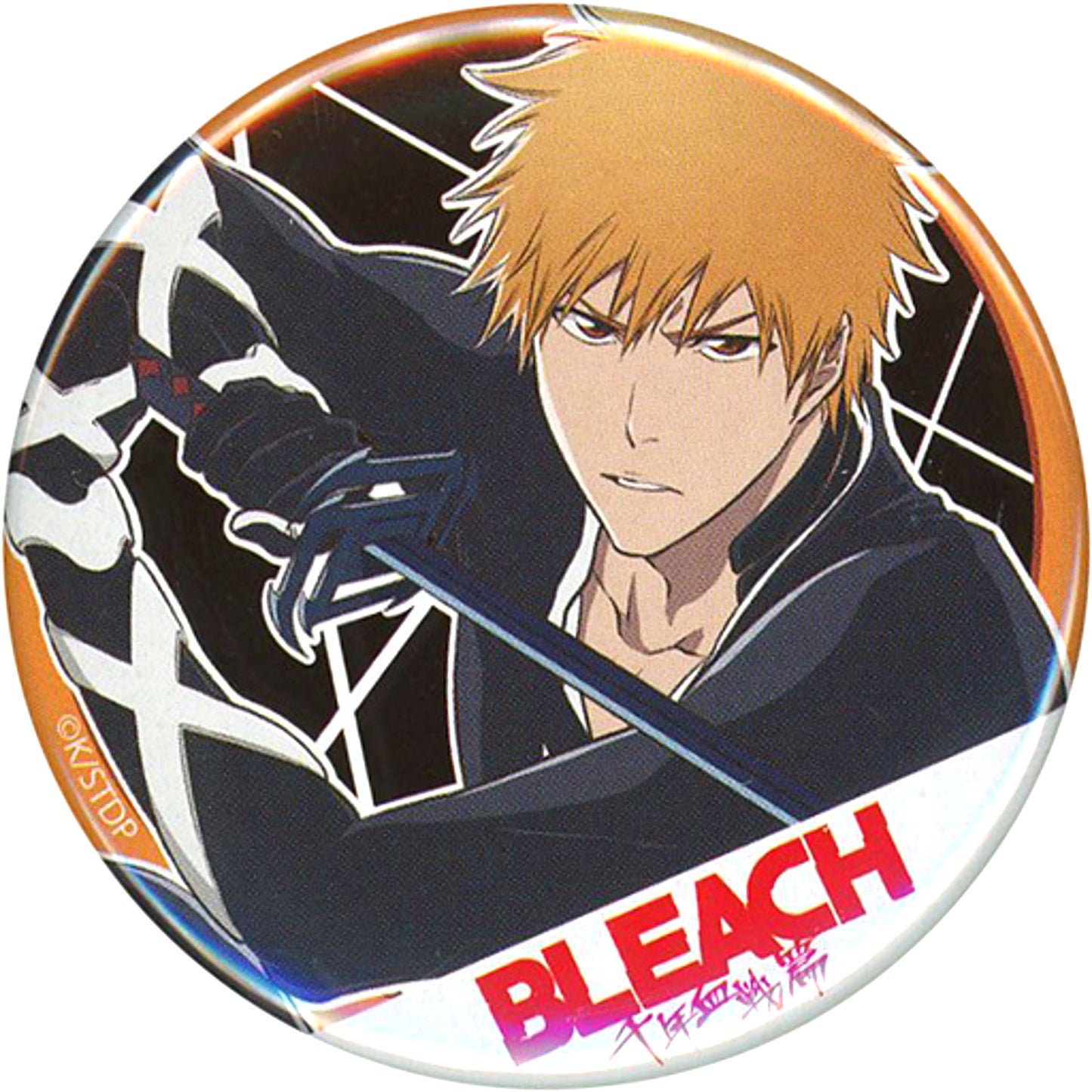 Ichigo Kurosaki BLEACH Thousand-Year Blood War x Karaoke Manekineko Trading Button [USED]