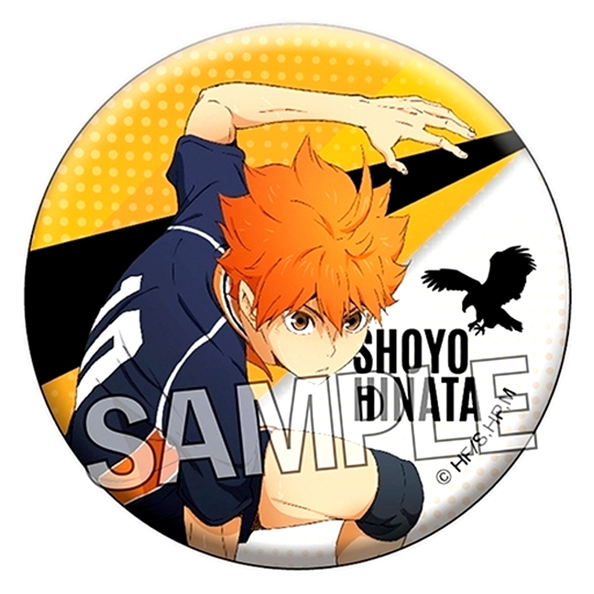 Shoyo Hinata Haikyu!! Glittering Button [USED]