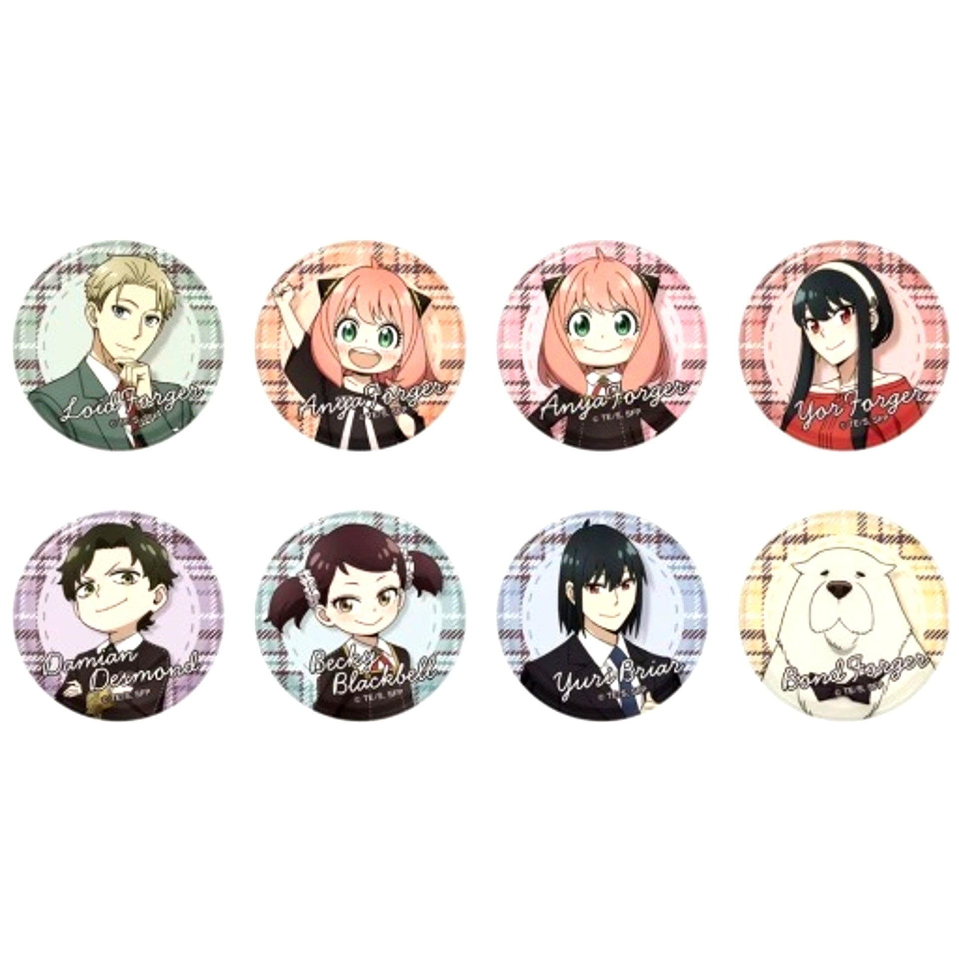 Set of 8 SPY x FAMILY Trading Badge Vol. 2 [USED]