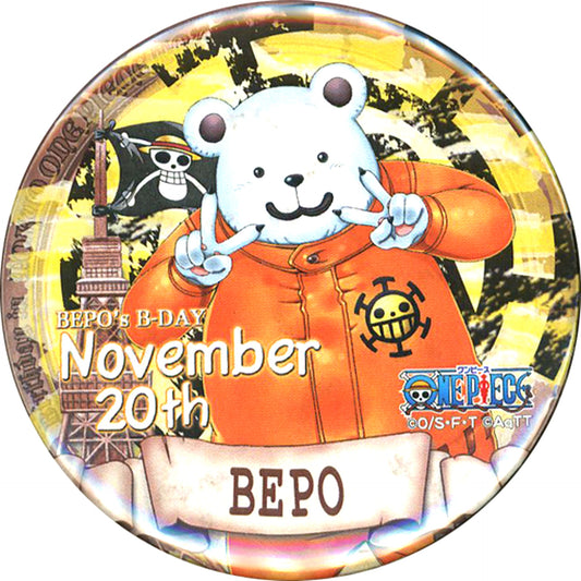 Bepo Birthday Button 2016 One Piece Tokyo One Piece Tower Goods [USED]