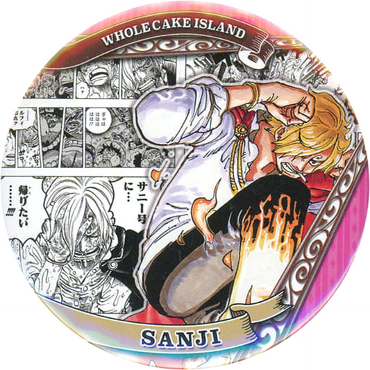 One Piece Sanji I Want to Go Back to The Sunny... Heroes Collection Can Badge Buttons [USED]