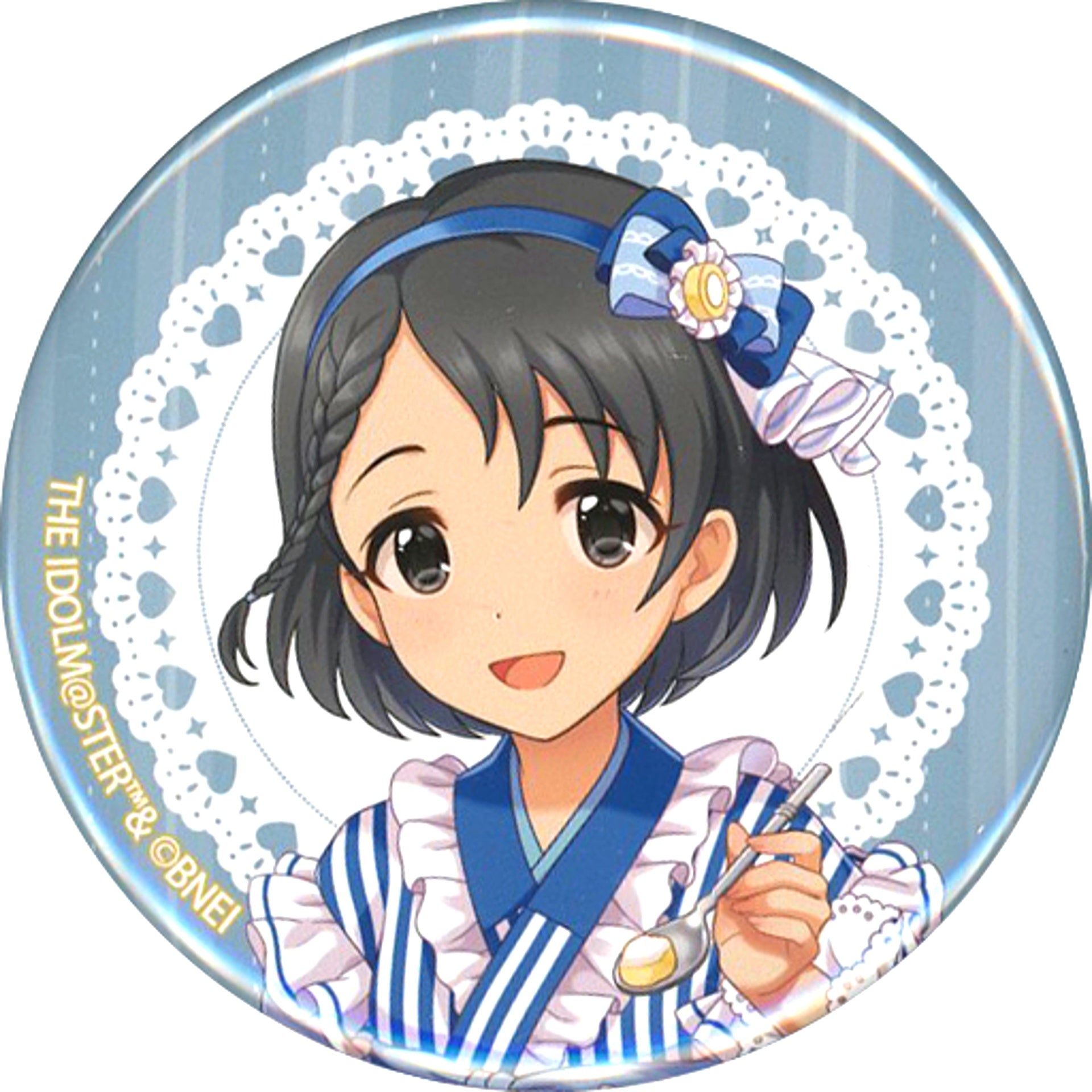 Chie Sasaki The Idolmaster Cinderella Girls x Lawson Tin Badge [USED]