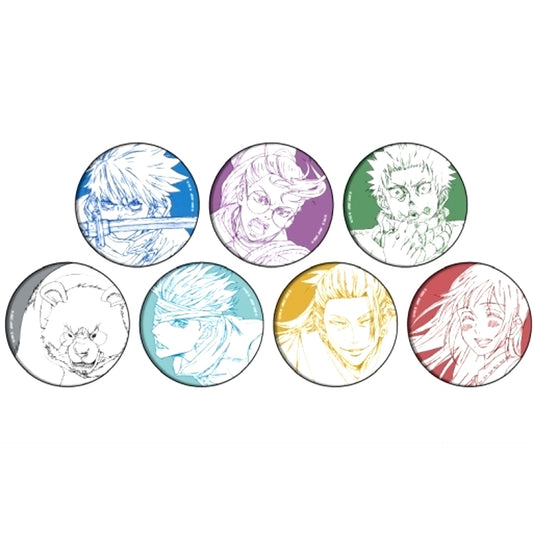 Set of 7 Button Jujutsu Kaisen 0 The Movie 01 Velvet Specification [USED]