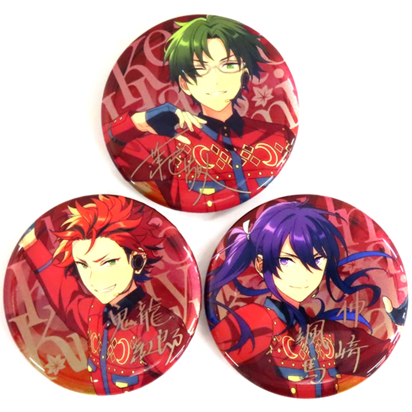 Akatsuki Qunxing Badge Set Ensemble Stars!! China 6th Anniversary Goods [USED]