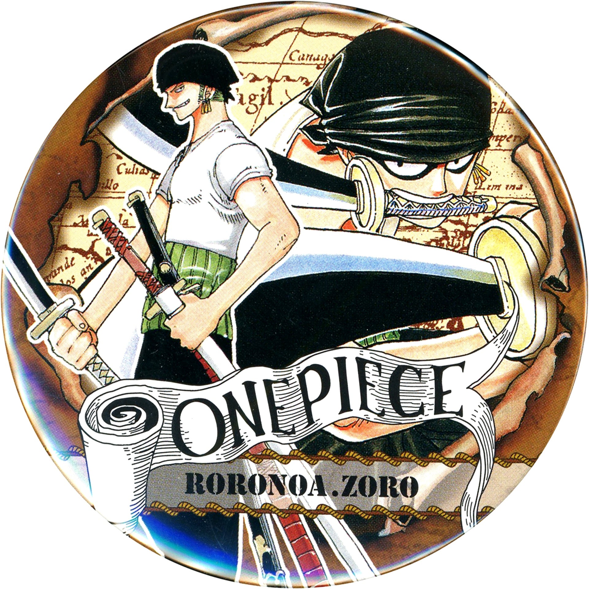 Roronoa Zoro One Piece Collection Button Vol.1 [USED]