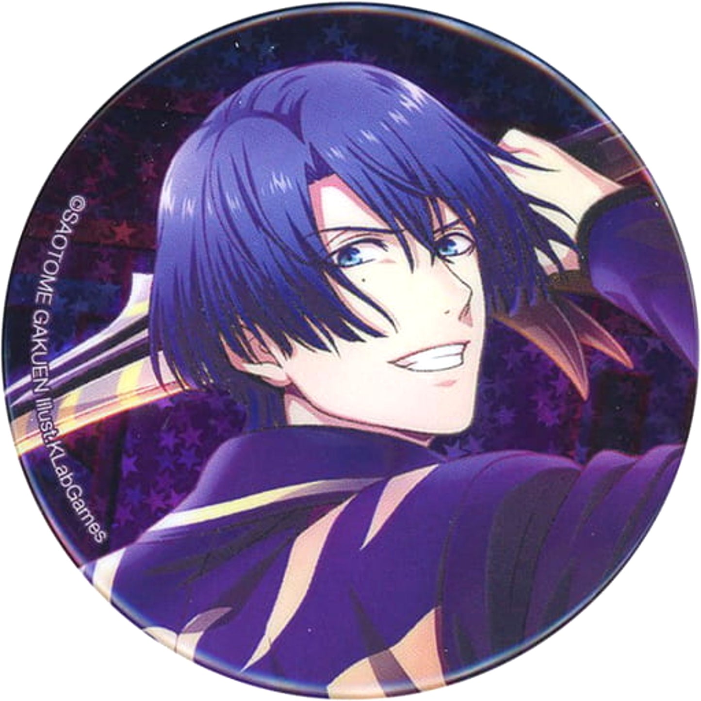 Uta no Prince Sama Shining Live Masato Hijirikawa Evil Villains Trading Star Hologram Can Badge Masato Hijirikawa Collection animate Limited Buttons [USED]