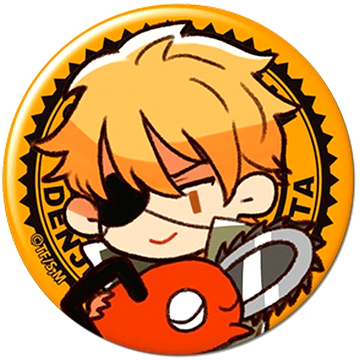 Denji & Pochita Chainsaw Man Trading Button [USED]