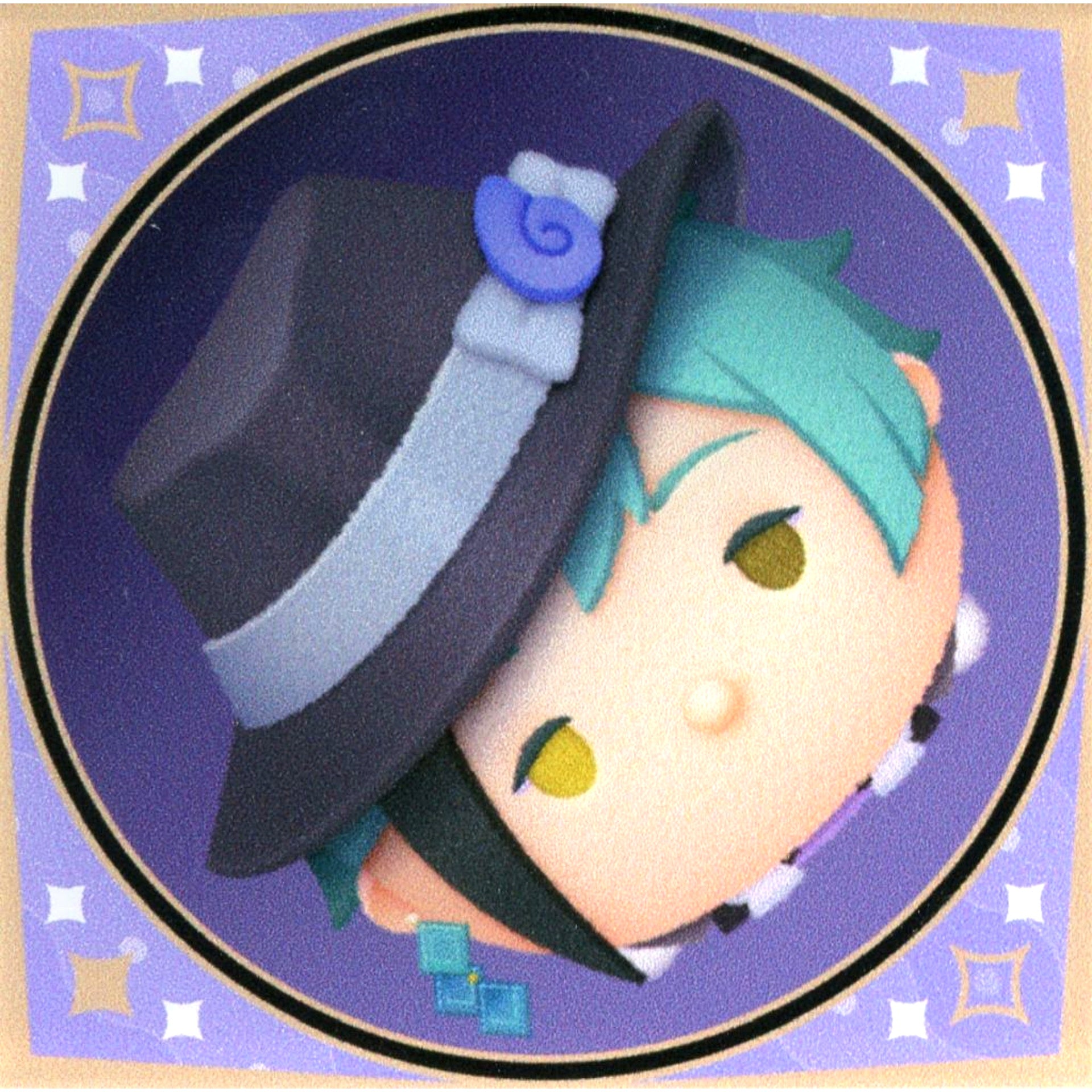 Floyd Leech Disney Twisted-Wonderland Hapikuro! Tsum Tsum Acrylic Badge [USED]