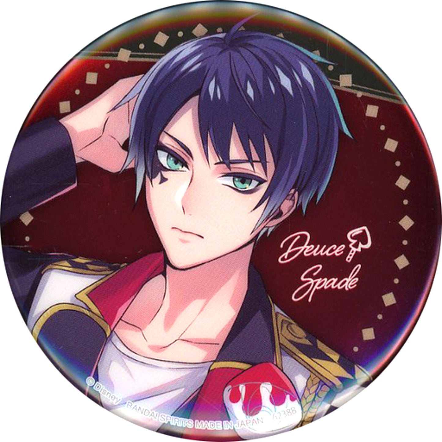 Deuce Spade H Prize Button Ichiban Kuji Disney Twisted-Wonderland Vol. 7 [USED]