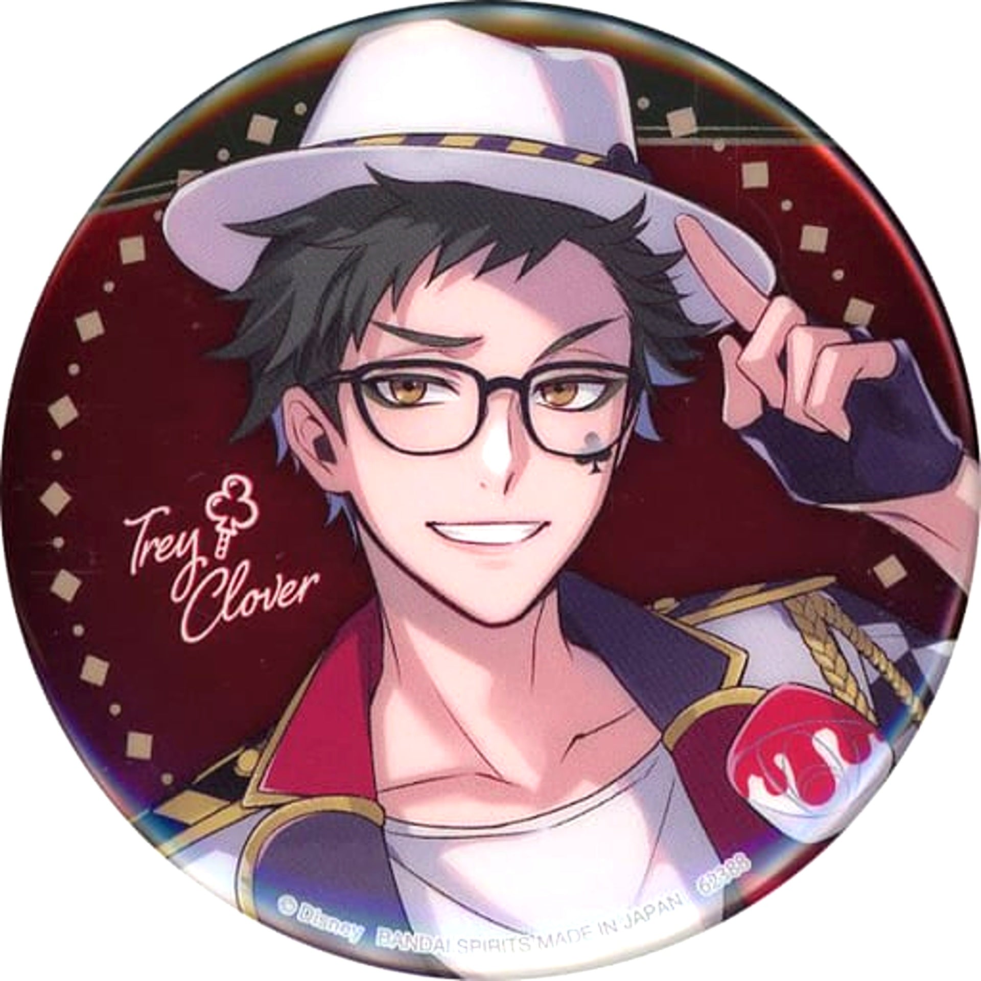 Trey Clover Disney: Twisted-Wonderland Ichiban Kuji Part 7 Button Prize H [USED]