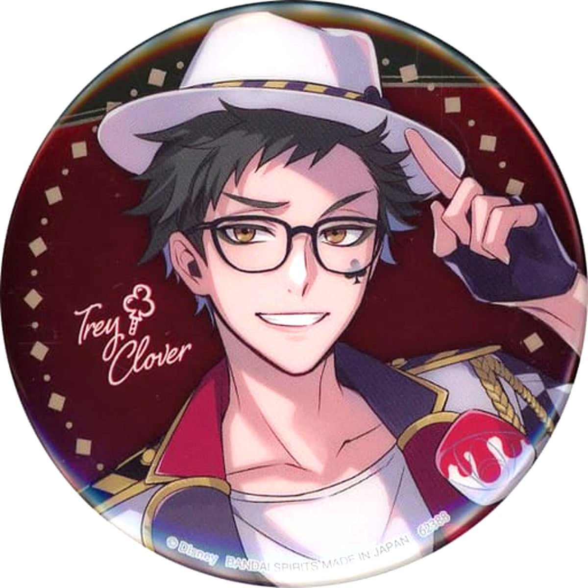 Trey Clover Disney: Twisted-Wonderland Ichiban Kuji Part 7 Button Prize H [USED]