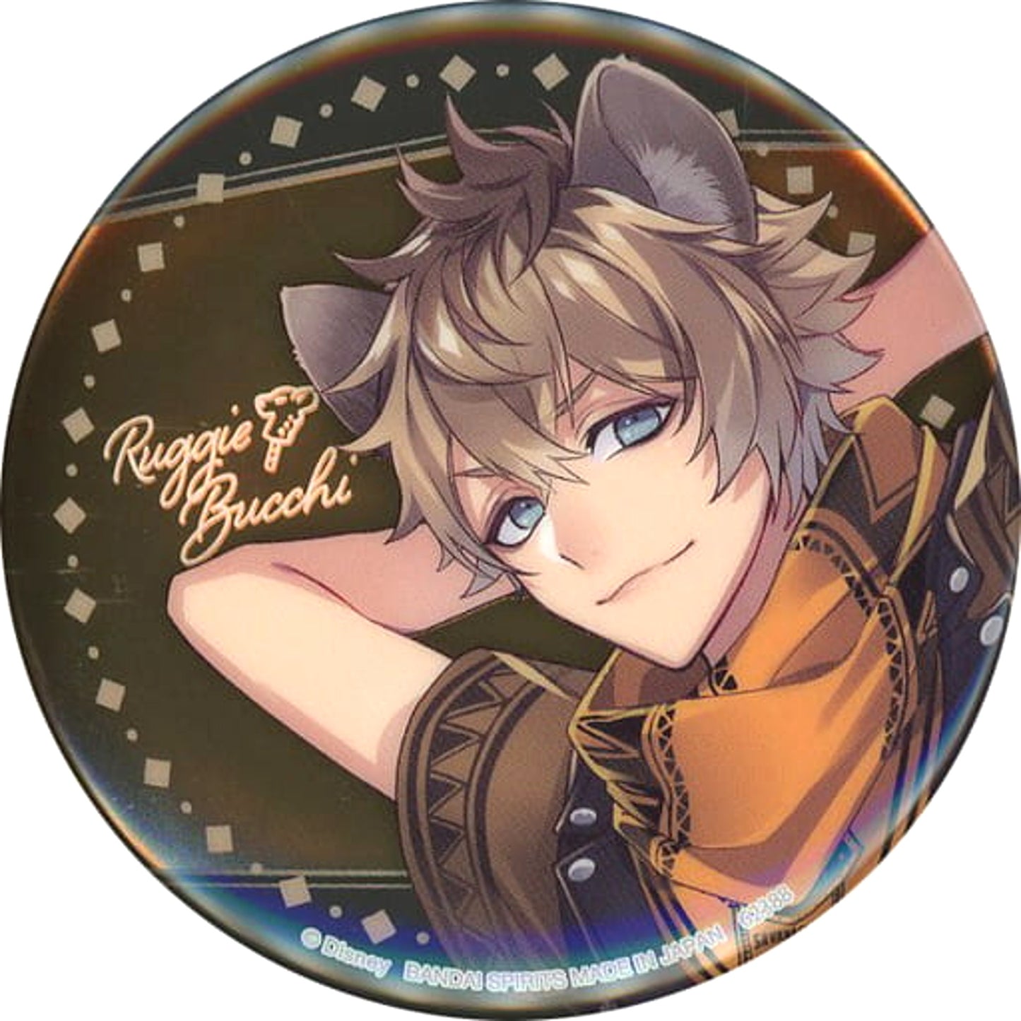 Disney: Twisted-Wonderland Ruggie Bucchi Ichiban Kuji Part 7 Can Badge Prize H Buttons [USED]