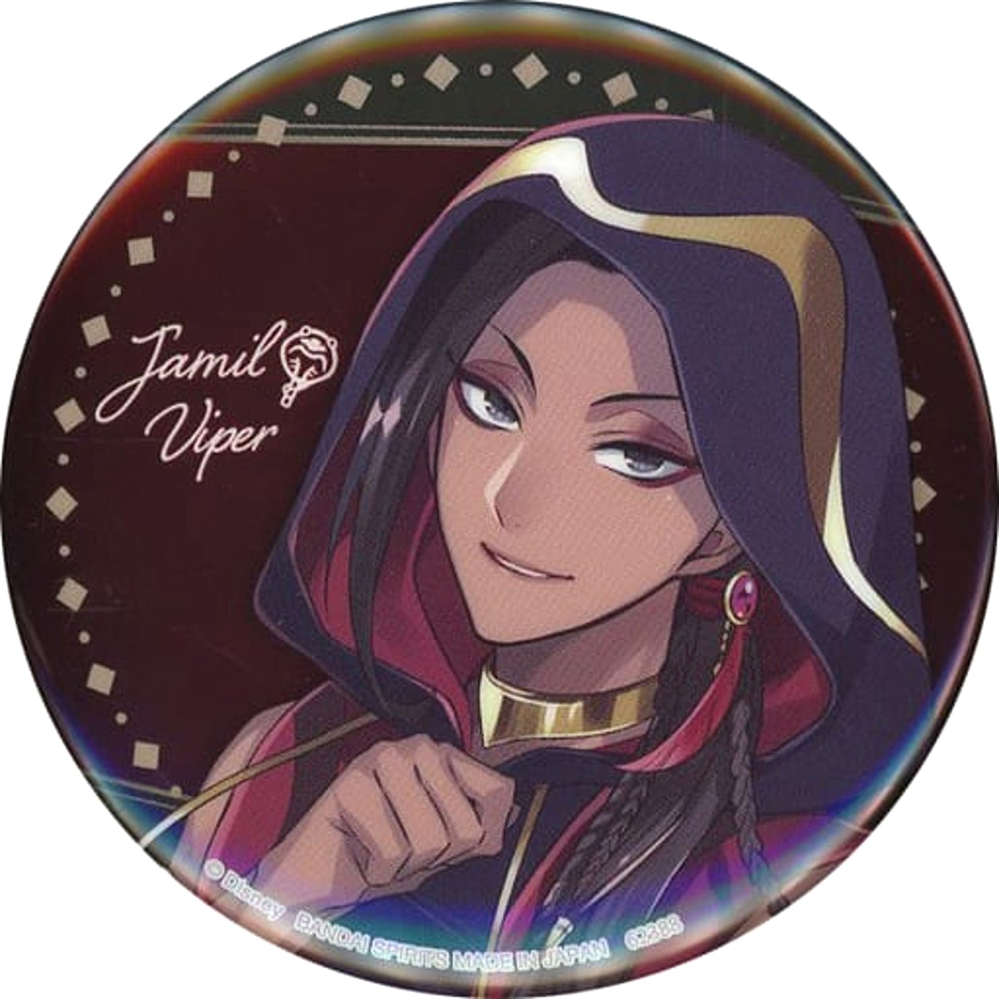 Disney: Twisted-Wonderland Jamil Viper Ichiban Kuji Part 7 Button Prize H [USED]