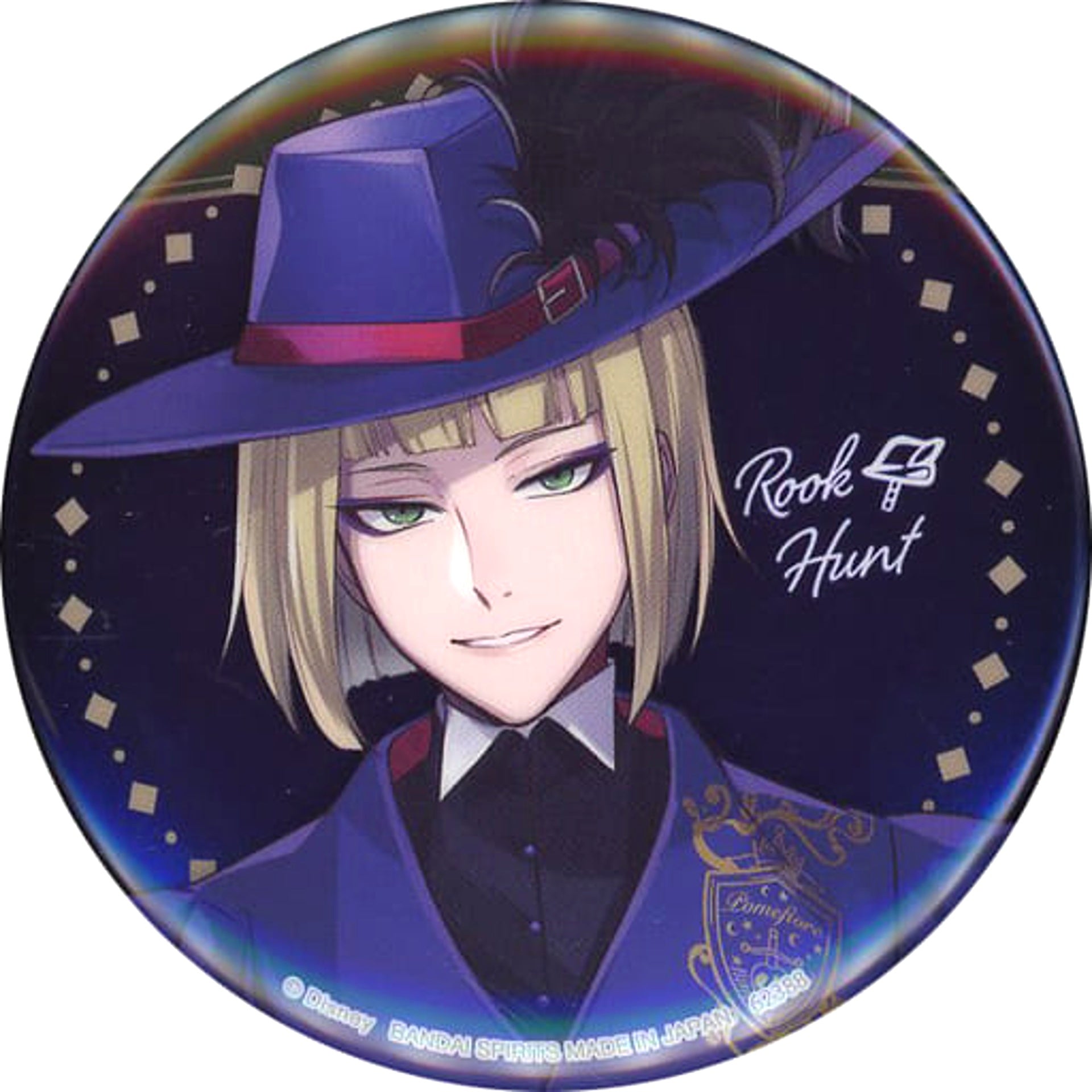 Disney: Twisted-Wonderland Rook Hunt Ichiban Kuji Part 7 Can Badge Prize H Buttons [USED]
