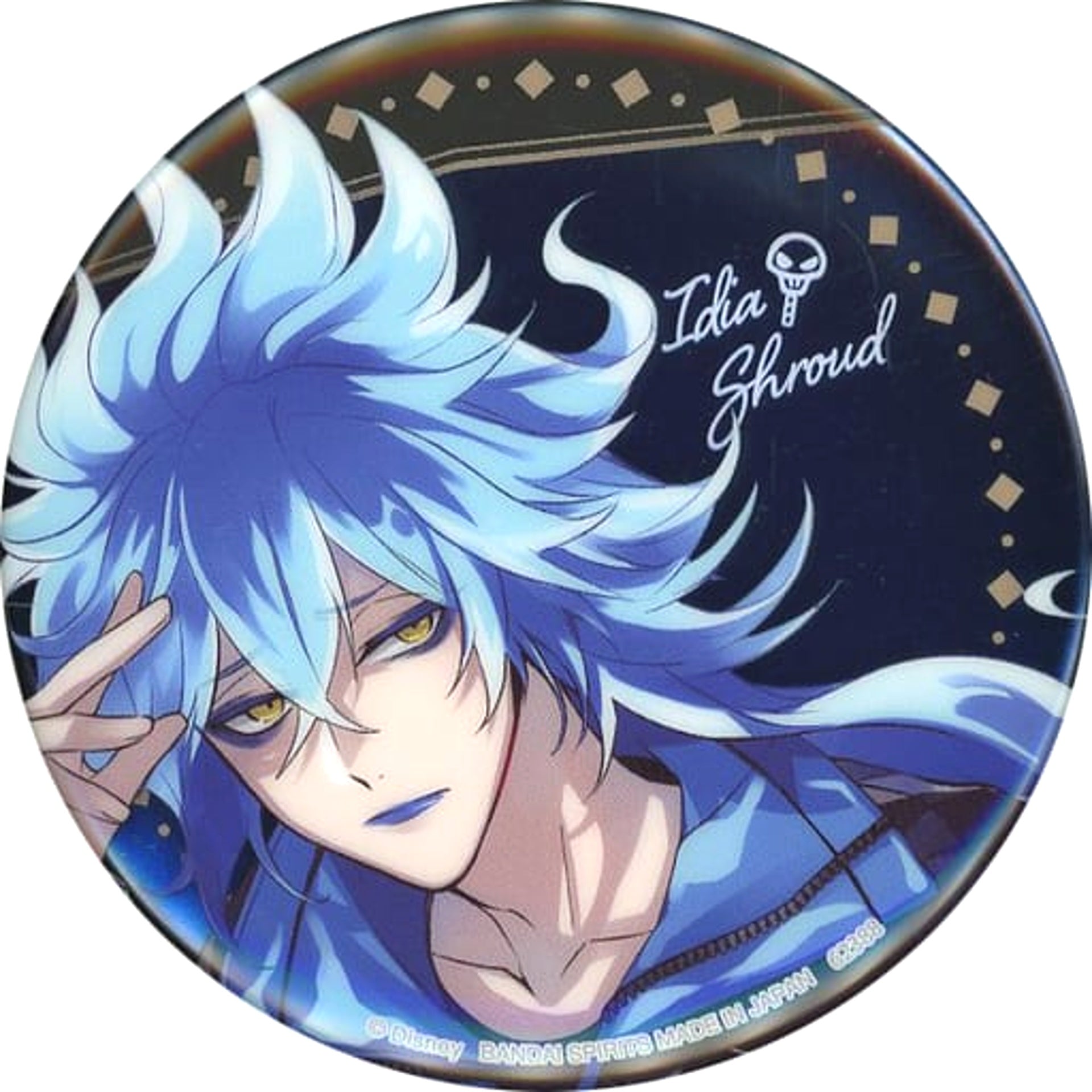 Disney: Twisted-Wonderland Idia Shroud Ichiban Kuji Part 7 Can Badge Prize H Buttons [USED]