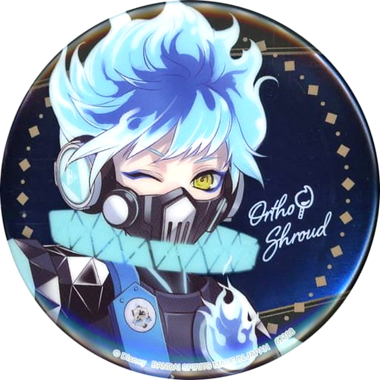 Disney: Twisted-Wonderland Ortho Shroud Ichiban Kuji Part 7 Button Prize H [USED]