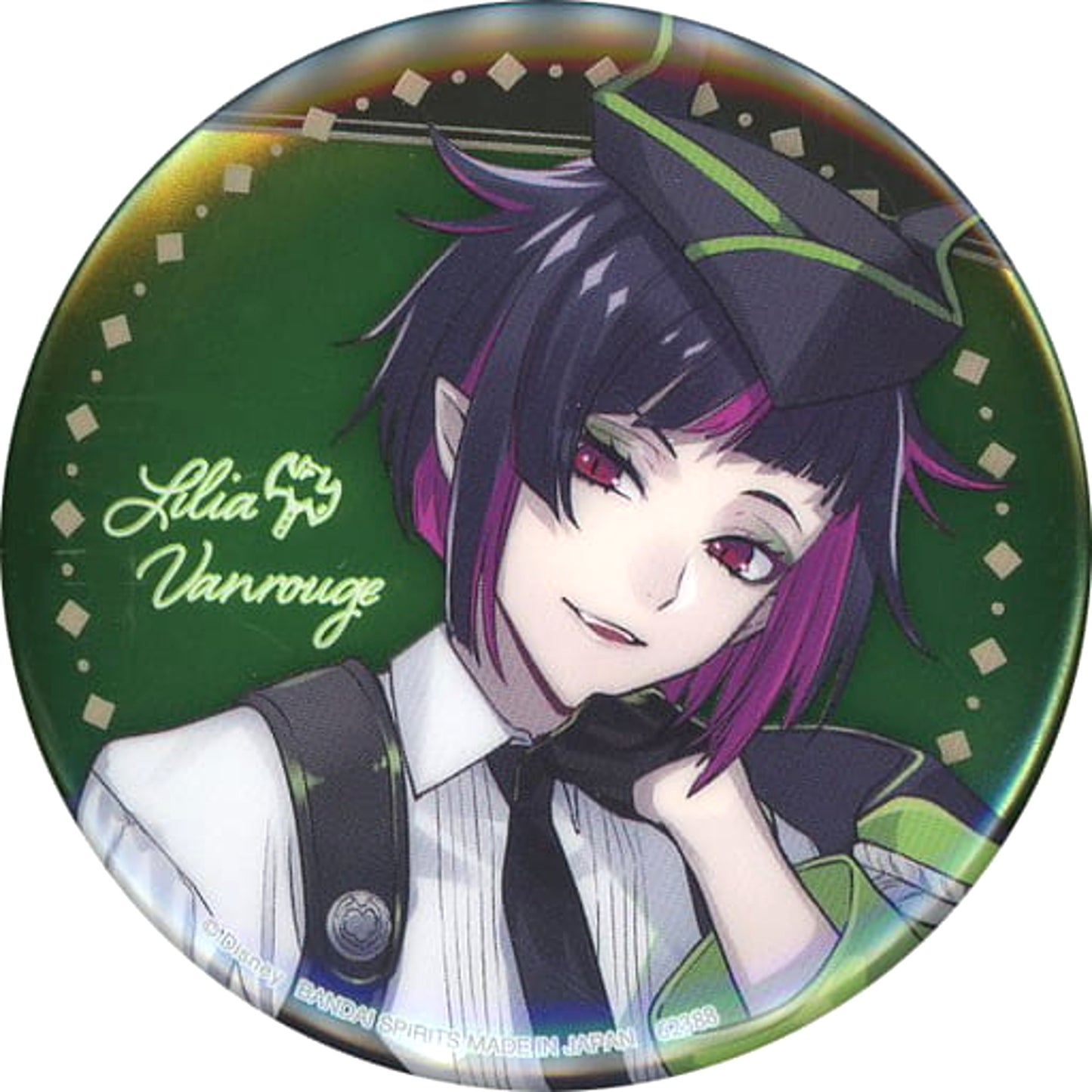 Disney: Twisted-Wonderland Lilia Vanrouge Ichiban Kuji Part 7 Can Badge Prize H Buttons [USED]