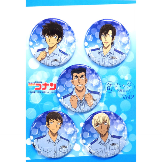Group Police Academy Detective Conan Button Set Vol. 2 [USED]