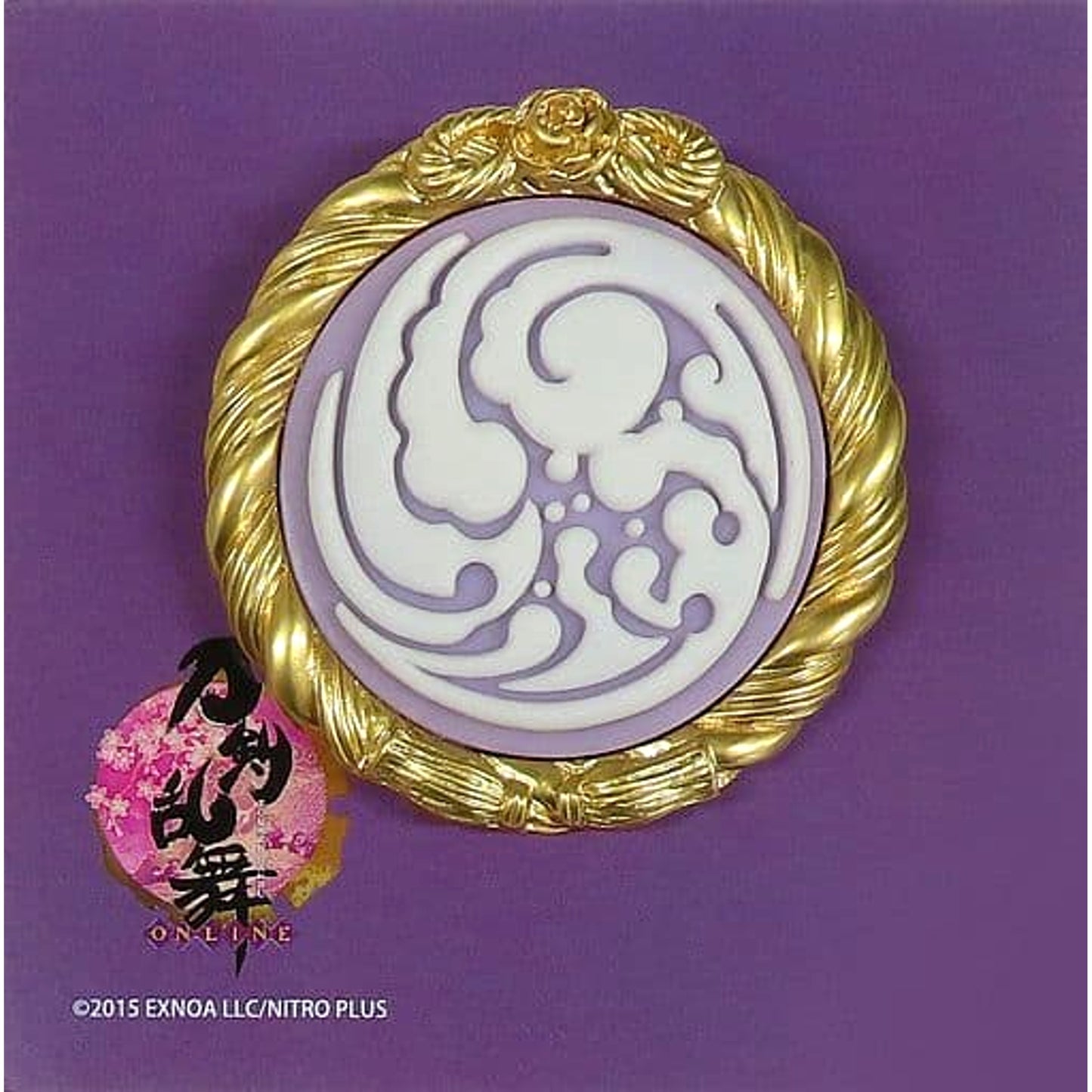 Kasen Kanesada Touken Ranbu ONLINE Touken Danshi Crest Cameo Brooch Felissimo 2nd Edition Limited [USED]