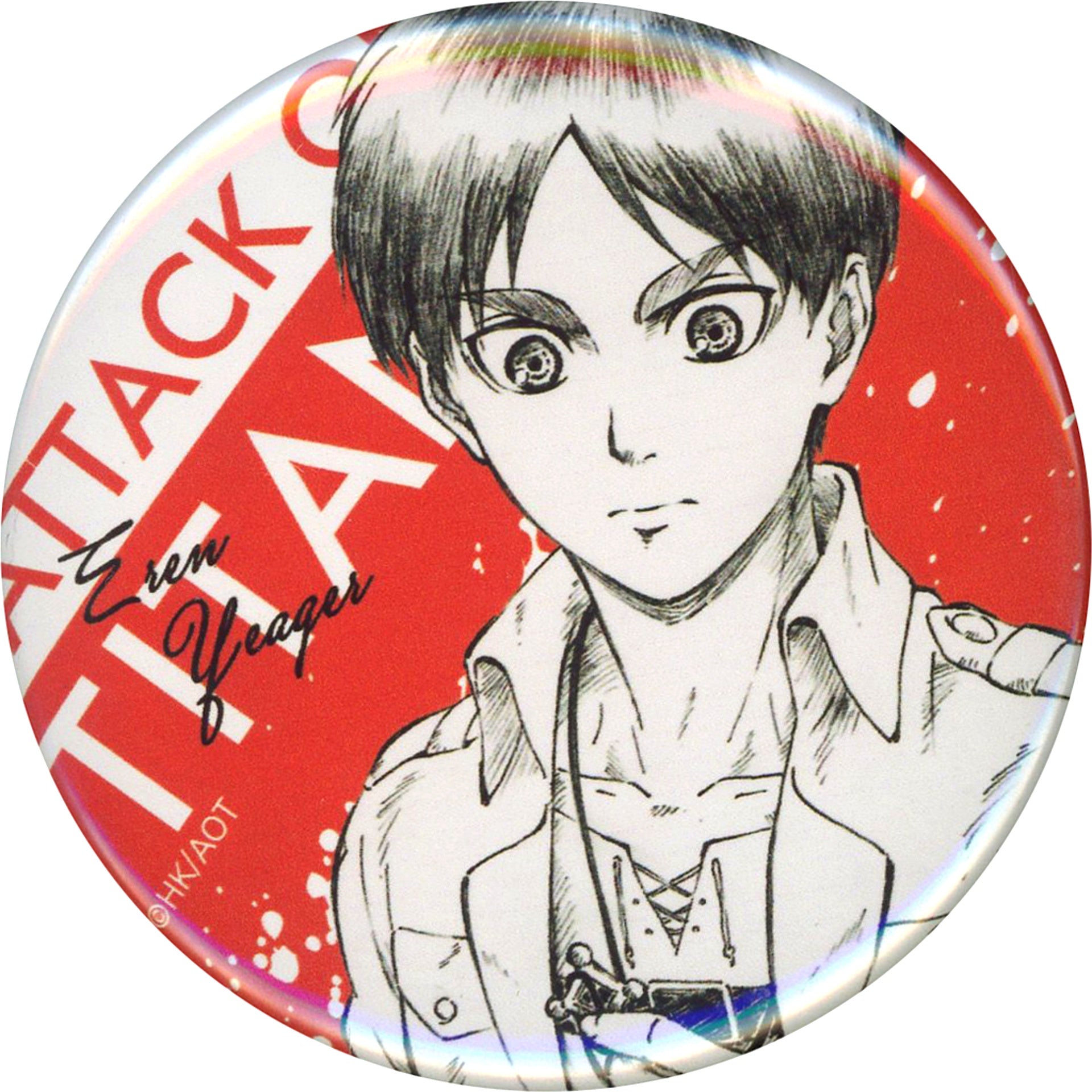 Eren Yeager Attack on Titan WIT STUDIO Button Collection [USED]