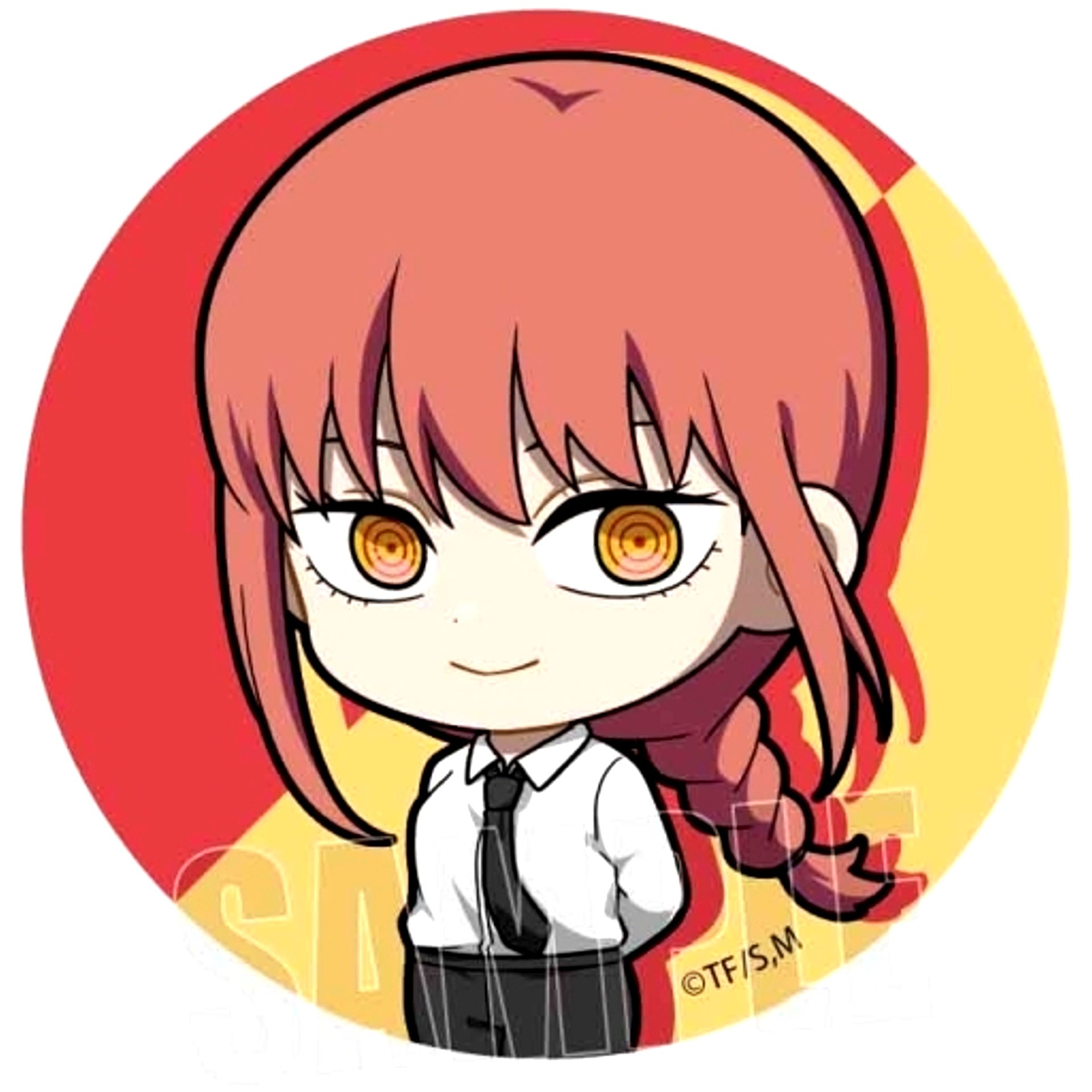 Makima Chainsaw Man Tekutoko Trading Button [USED]
