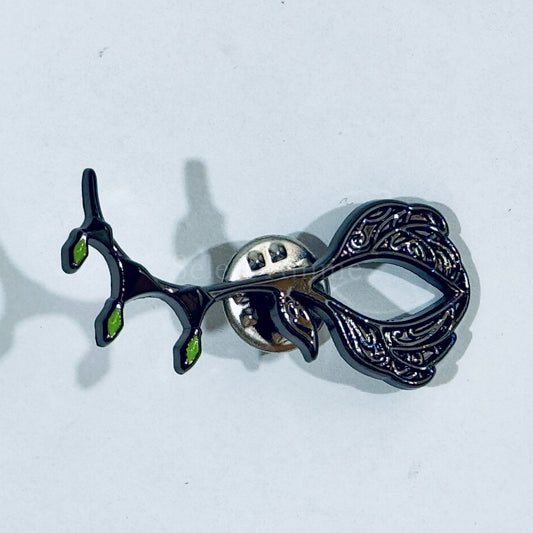 Silver Disney Twisted-Wonderland Glorious Masquerade Crimson Flower and Bell of Salvation Pins Collection Masquerade Dress Ver. [USED]